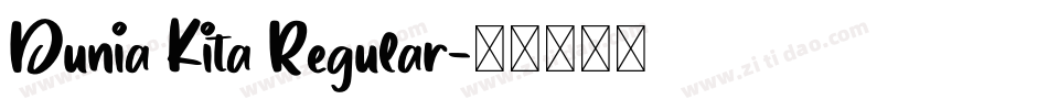 Dunia Kita Regular字体转换